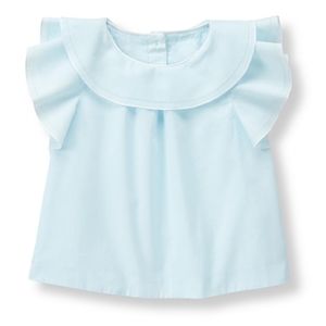 Sold...Janie and Jack Blue Flutter Top 6 - NWT